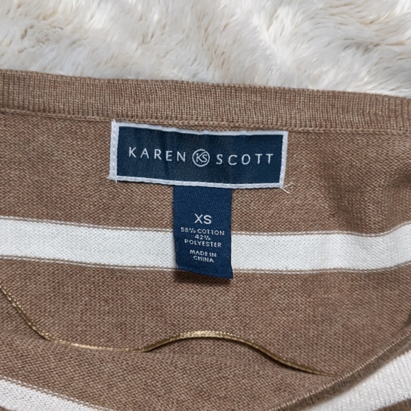 Karen Scott Boat Neck Women's Sweater Top XS - Picture 6 of 8